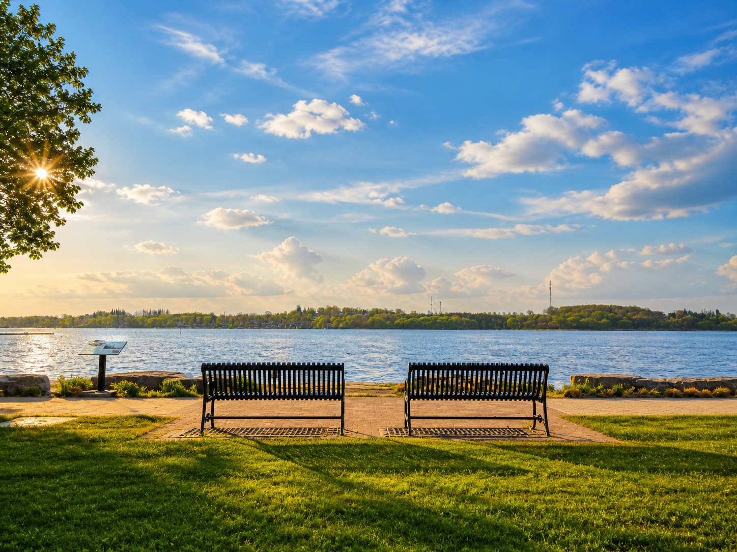 Port Perry waterfront benches